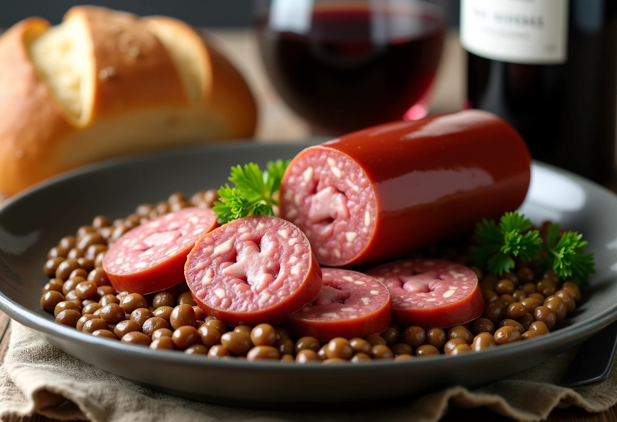 lentilles saucisse